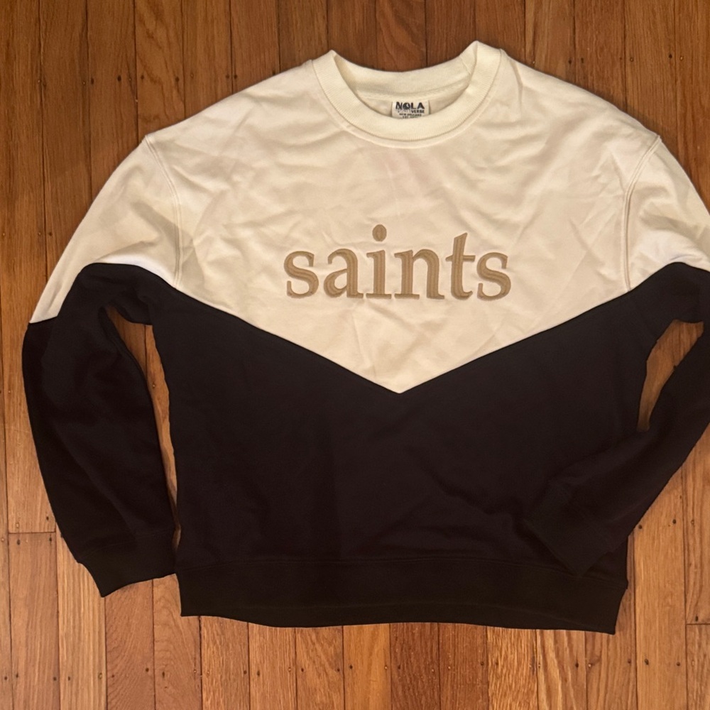 NOLA Saints Black and White women’s Sweatshirt